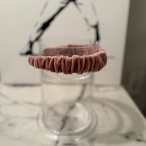 Lele Sadoughi Dusty Rose Velvet Kelly Headband main image 5